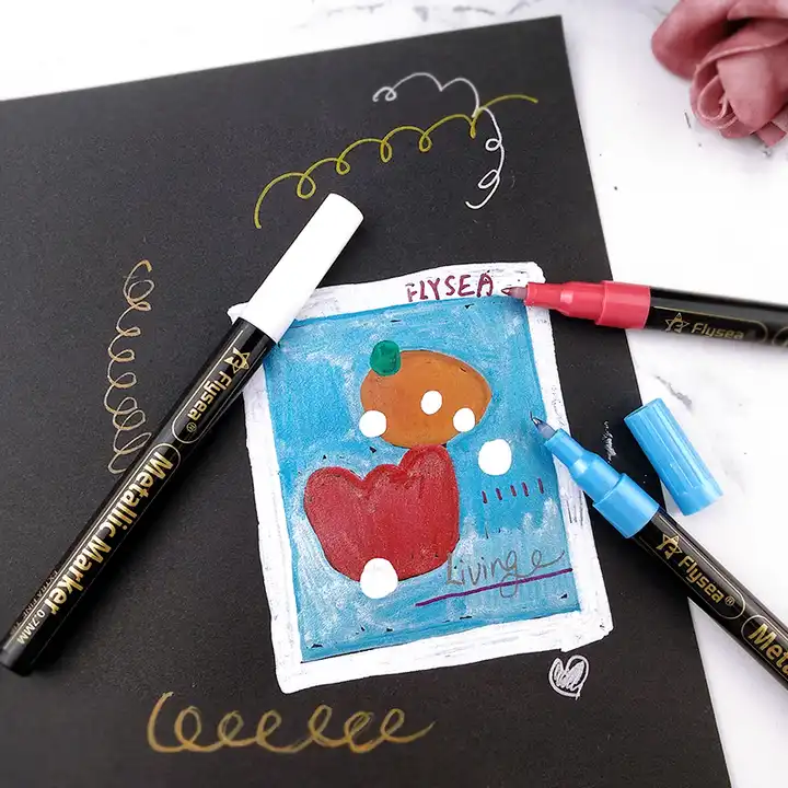 12 Metallic Pens for Arts & Craft