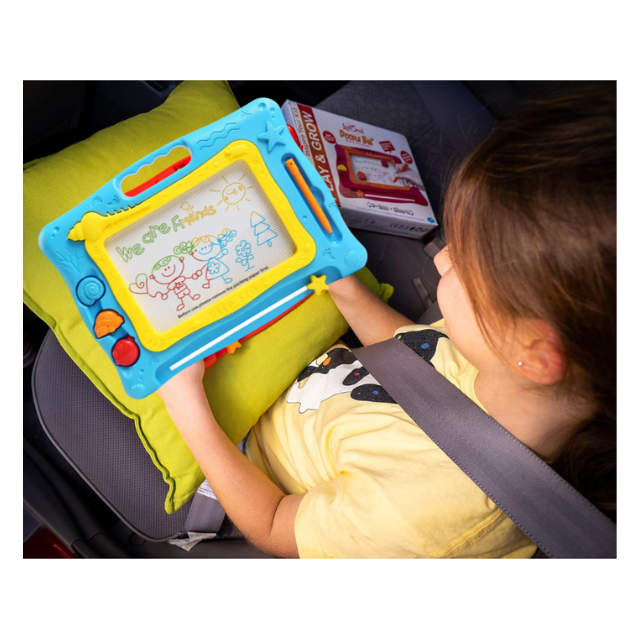 Doodle Colour Drawing Board Magnetic Sketch Pad with Stamps & Pen