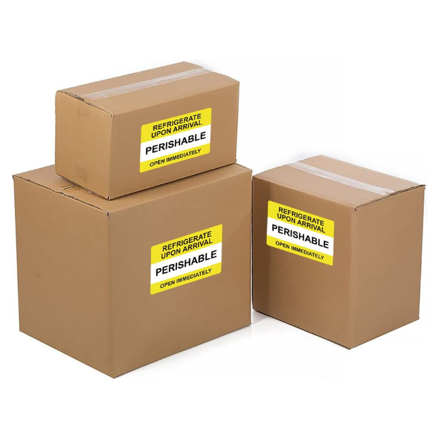 Refrigerate Perishable Food Safety Labels Sticker Roll 5x8cm 500pc