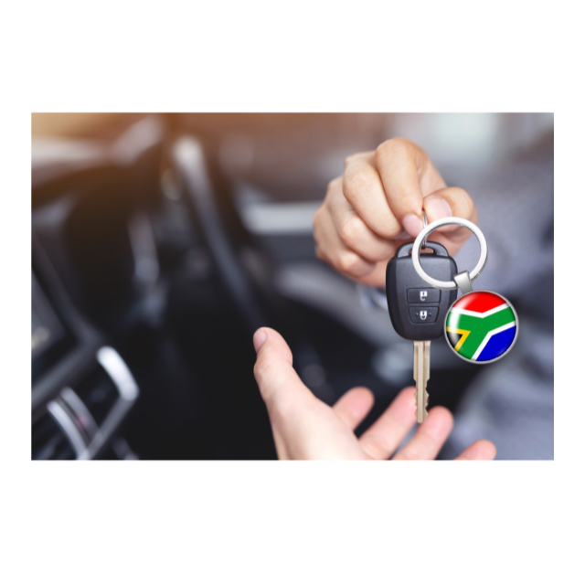 Novelty Gift South African Flag Lapel Pin Badge Souvenir and Keyring 2 pack