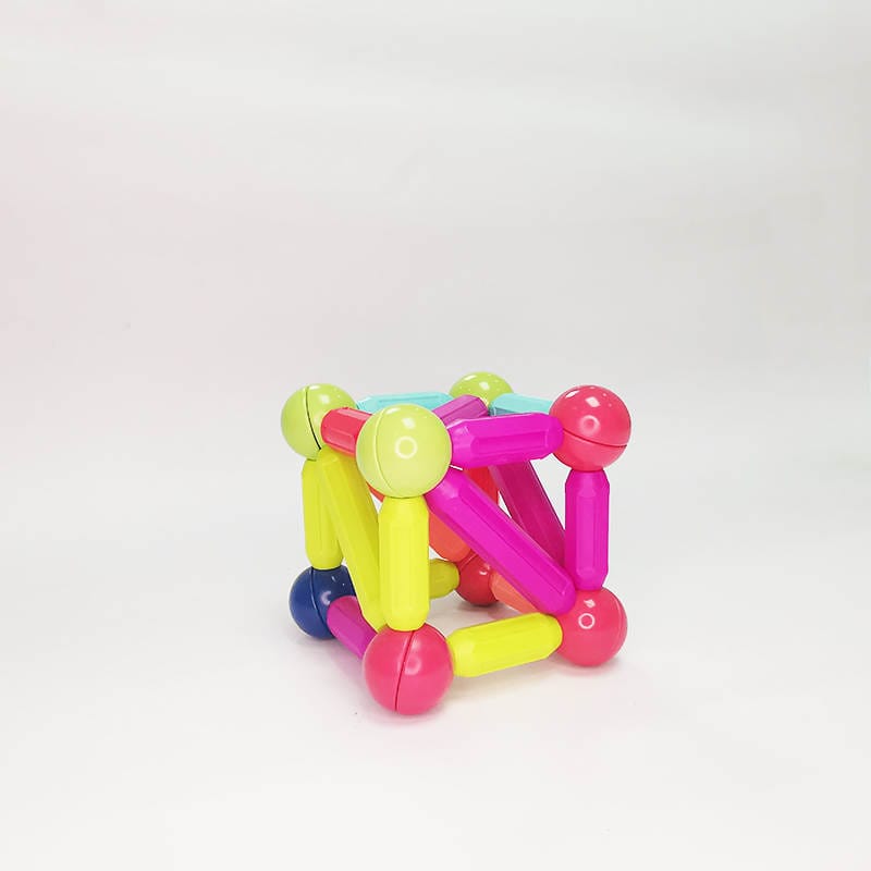 Educational 64 Pieces Magnetic Rod Building Blocks