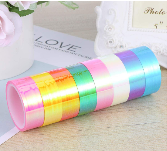 8 Laser Film Rolls Washi Tape -5M