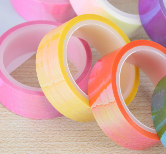 8 Laser Film Rolls Washi Tape -5M