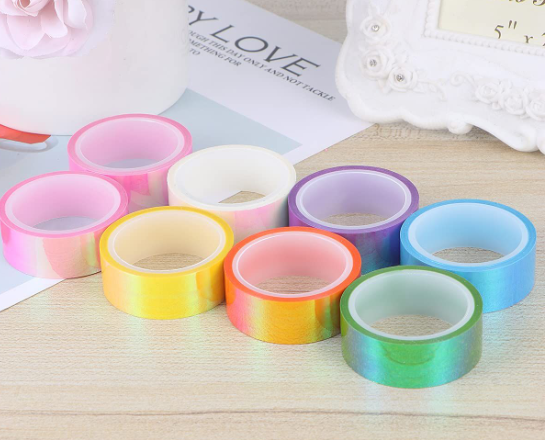 8 Laser Film Rolls Washi Tape -5M