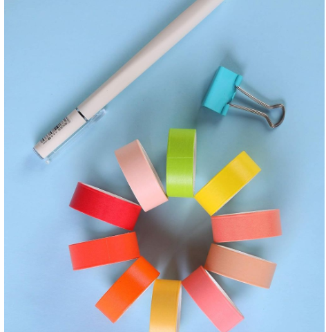 28 Pastel Colour Rolls Washi Tape -5M