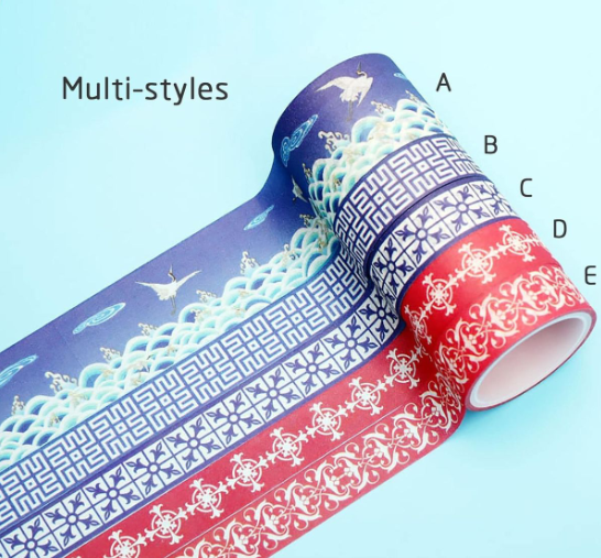 5 Glow In Dark Pattern Washi Tape - 2M