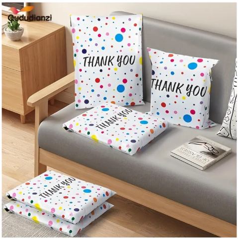 100 Colour Polka Dot 25x33cm Self-Adhesive Gift Bag Polymailers Packaging
