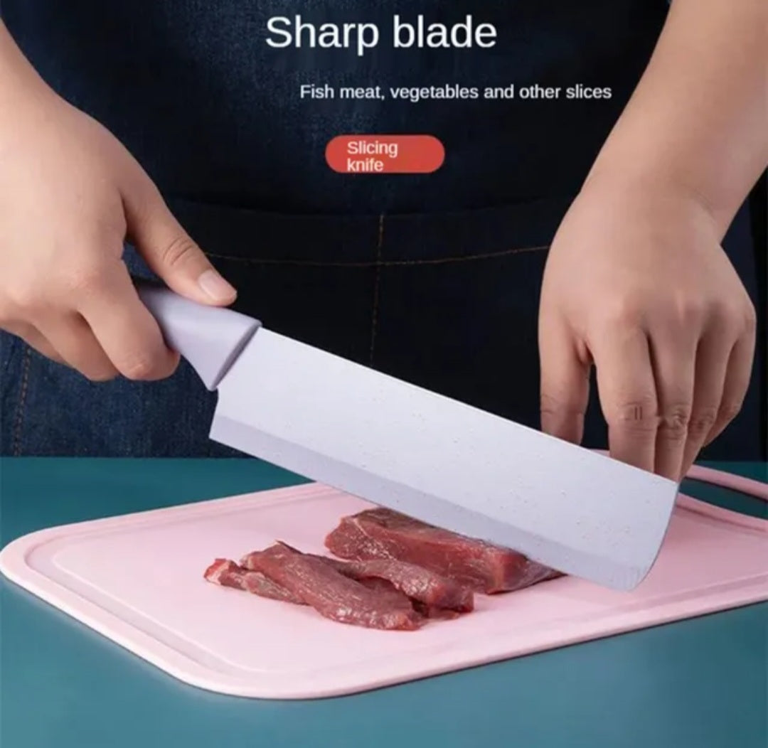 Kitchen Knife Set Gift Corrugated Rainbow Colour