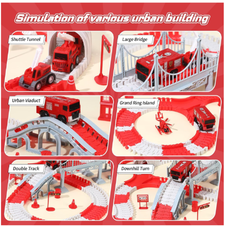 342pc Fire Rescue Construction Set