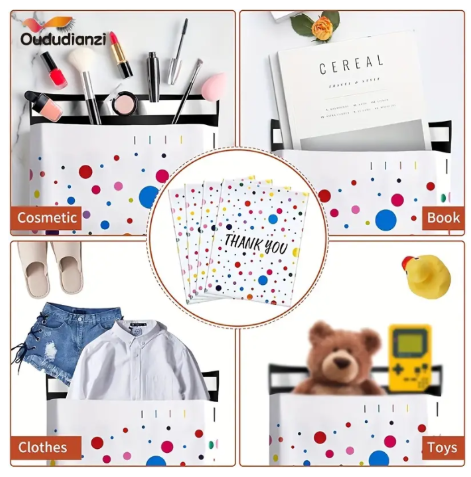 100 Colour Polka Dot 25x33cm Self-Adhesive Gift Bag Polymailers Packaging