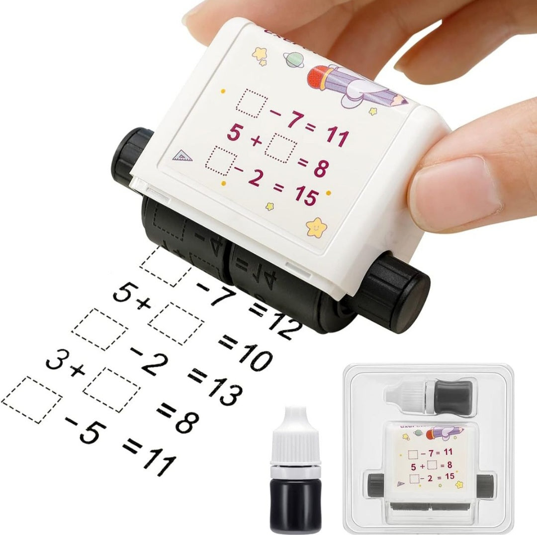 Mathematics Digital Stamp Roller Addition/Subtraction Fill in Blanks Sum