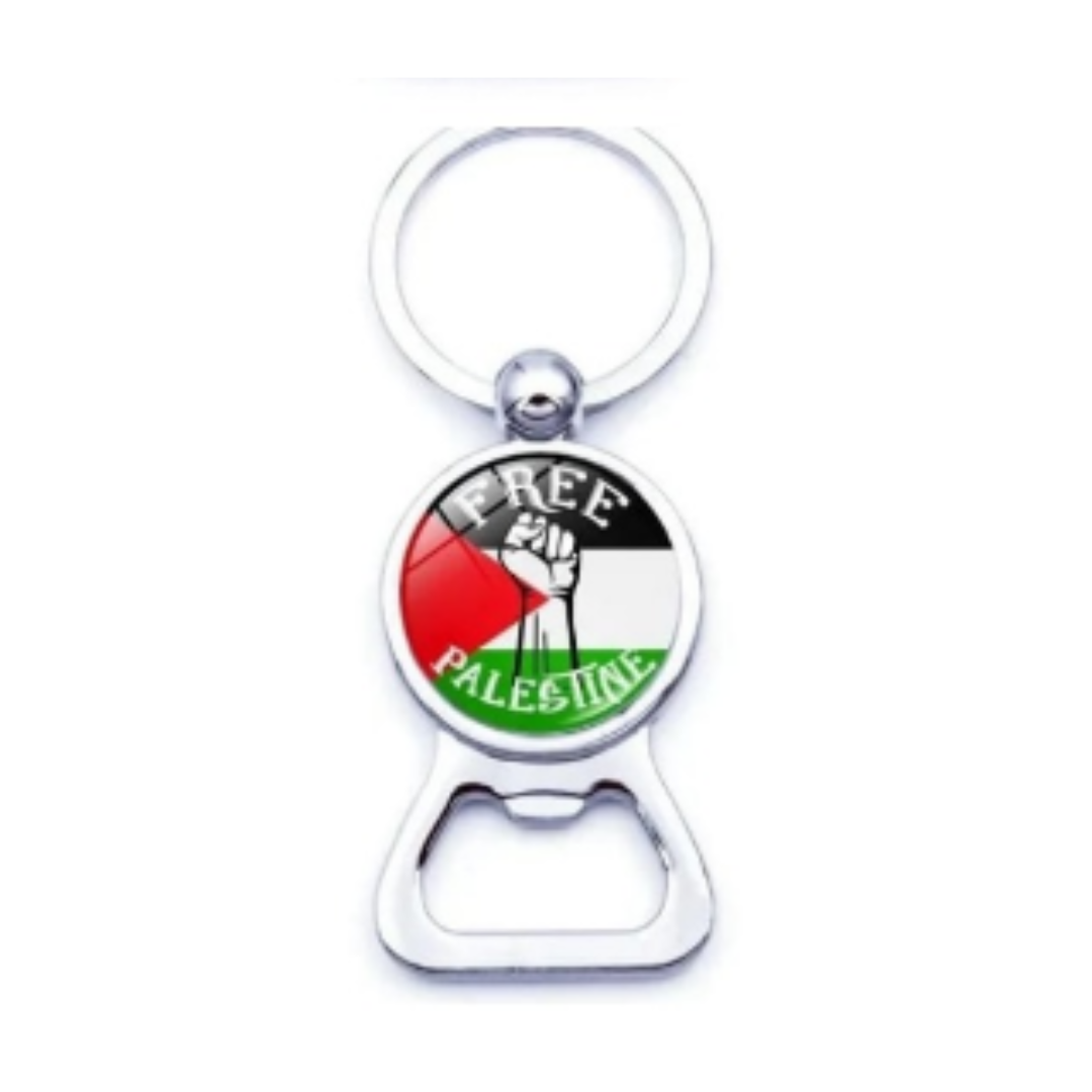 Palestine Keyring + Bottle Opener Stainless Steel -5 Designs