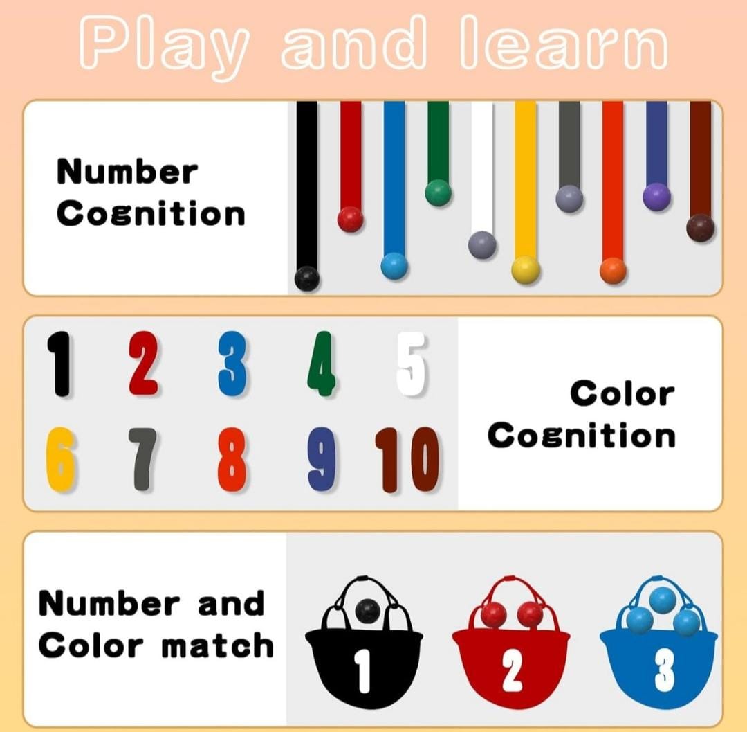 Early Education Wooden Maze Toy Colour Sorting Train Board & Magnetic Pen