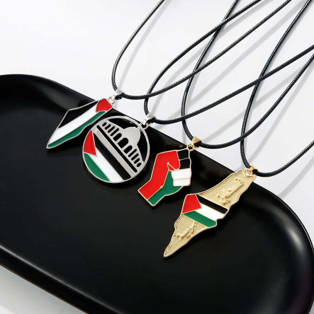 Stainless Steel Palestine Necklace -12 Designs