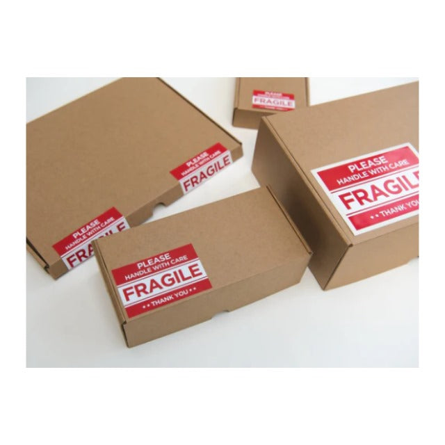2PK Combo 100 Pink Thank you Polymailer Bags & 500 Fragile Stickers