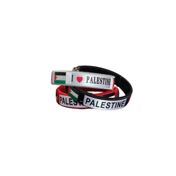 3 Pack Palestine Bracelets -Black Red Green