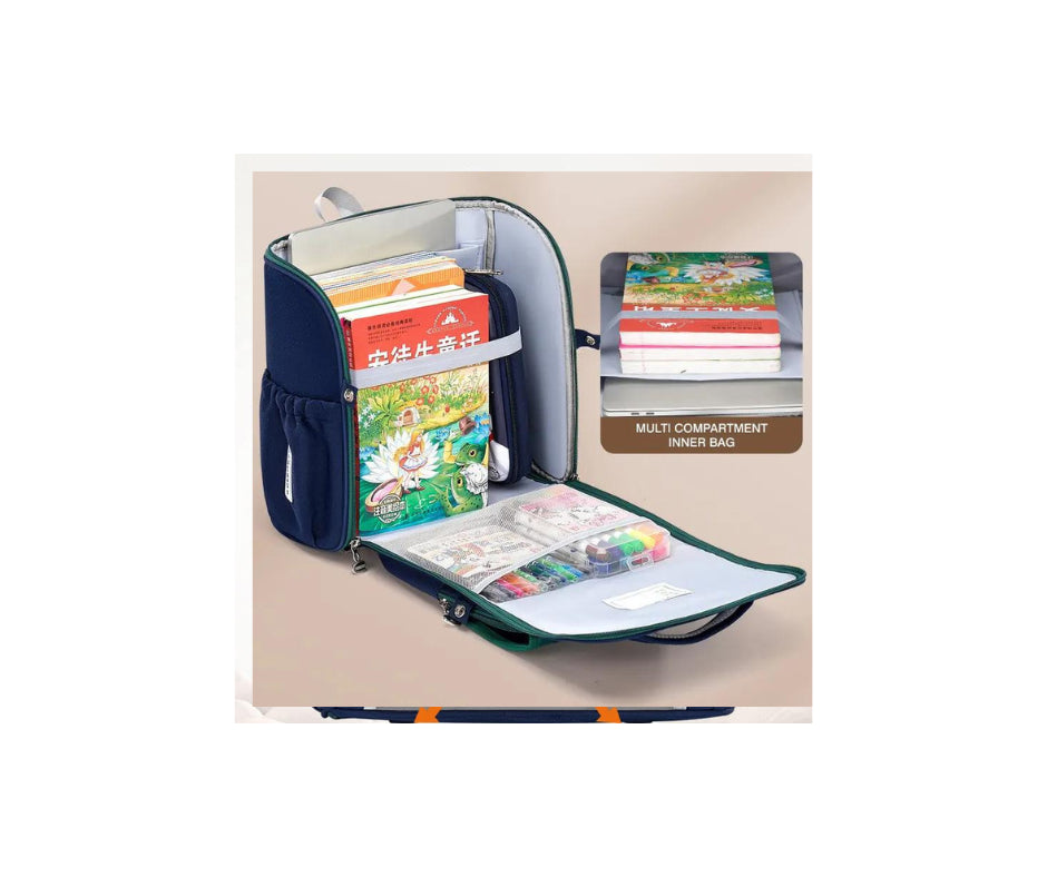 Cartoon Design School Bag GREEN