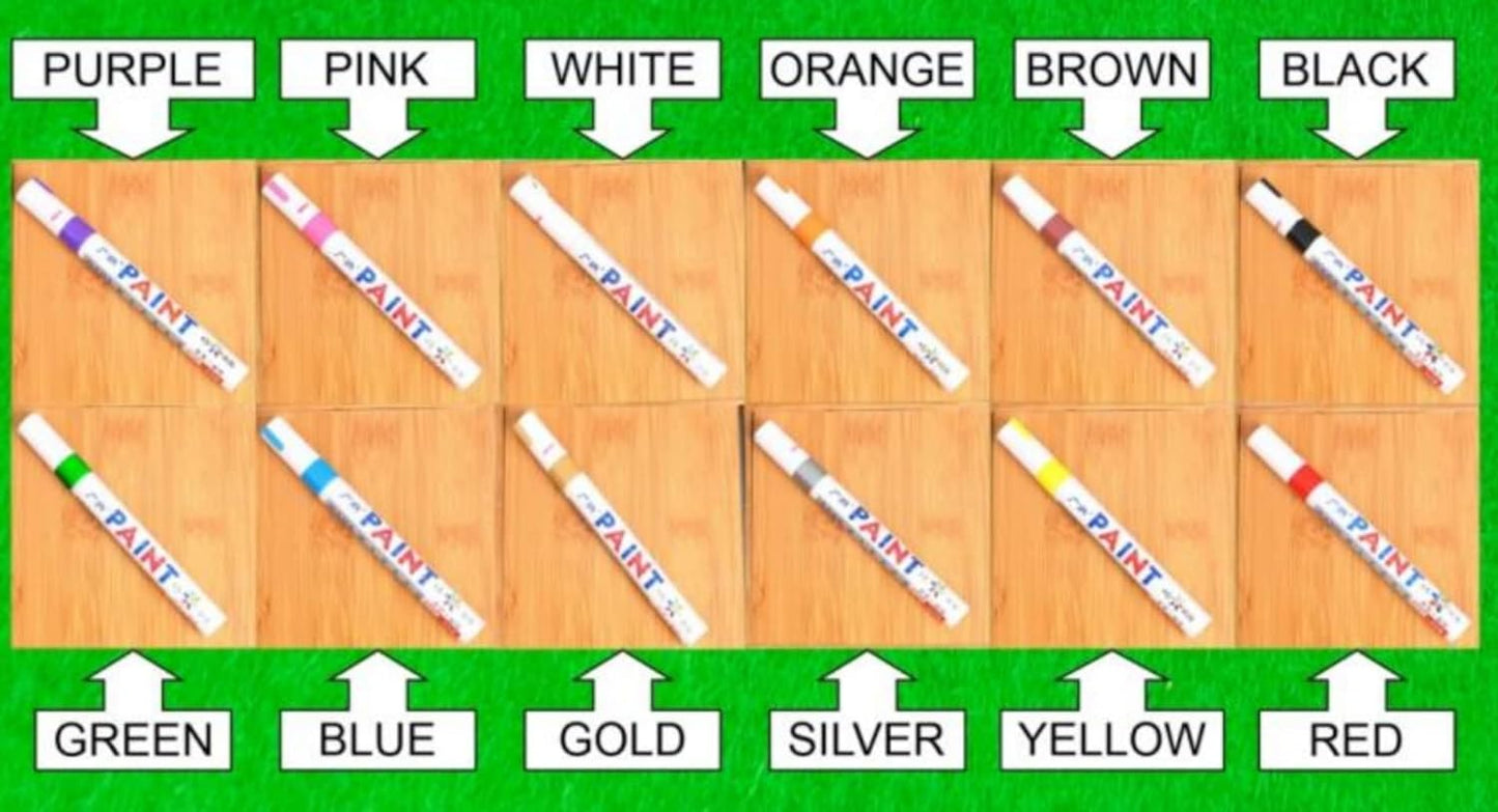 12 Oil Based Paint waterproof permanent markers
