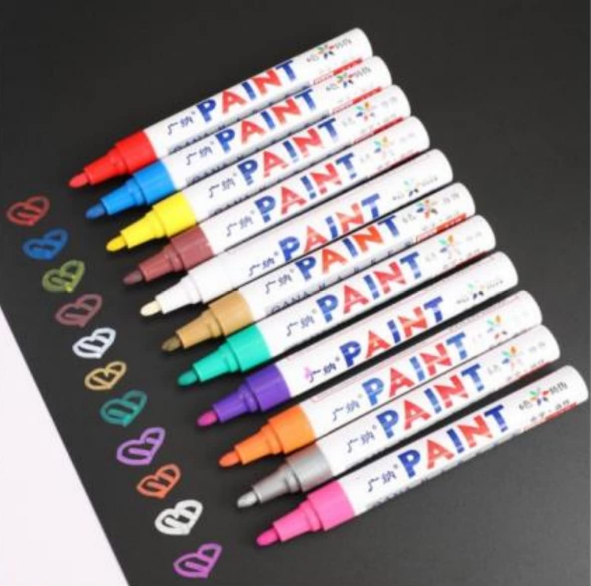 12 Oil Based Paint waterproof permanent markers