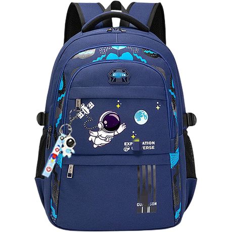 Kids School Backpack Astronaut Cartoon Boy Blue Ortho & Reflective Strip School bags
