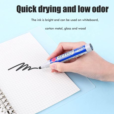 Whiteboard Markers 3 colors School Office Stationary Blue-Black-Red 12 PACK