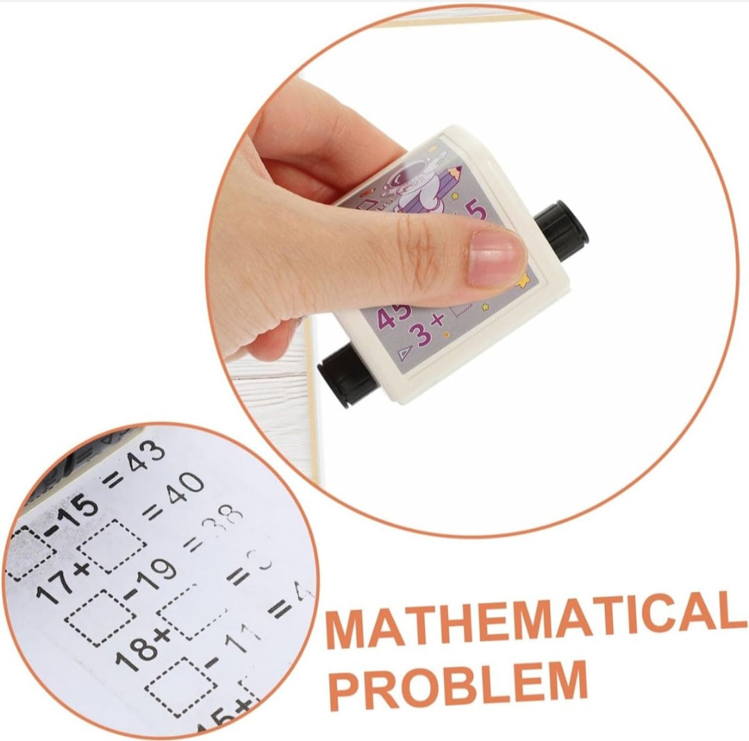 Mathematics Digital Stamp Roller Addition/Subtraction Fill in Blanks Sum