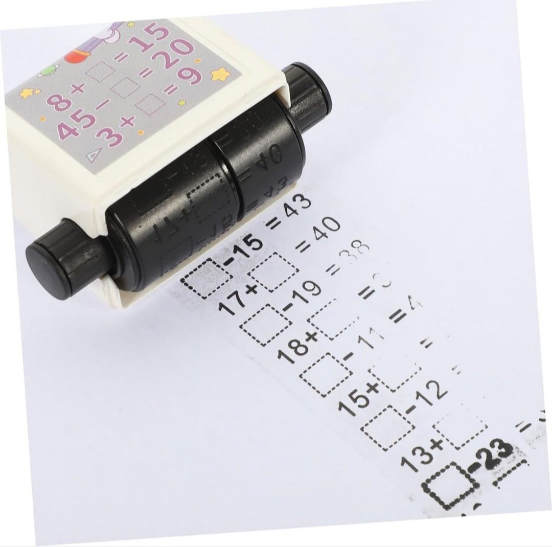 Mathematics Digital Stamp Roller Addition/Subtraction Fill in Blanks Sum