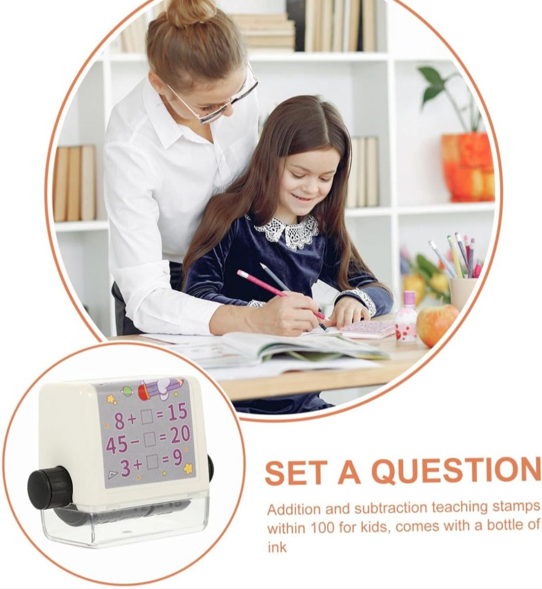 Mathematics Digital Stamp Roller Addition/Subtraction Fill in Blanks Sum