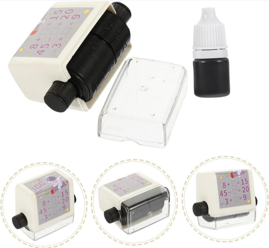 Mathematics Digital Stamp Roller Addition/Subtraction Fill in Blanks Sum