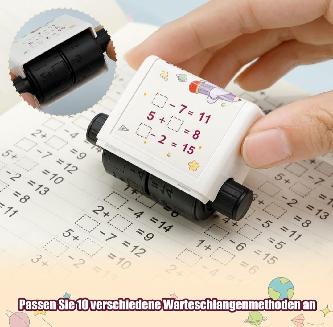 Mathematics Digital Stamp Roller Addition/Subtraction Fill in Blanks Sum