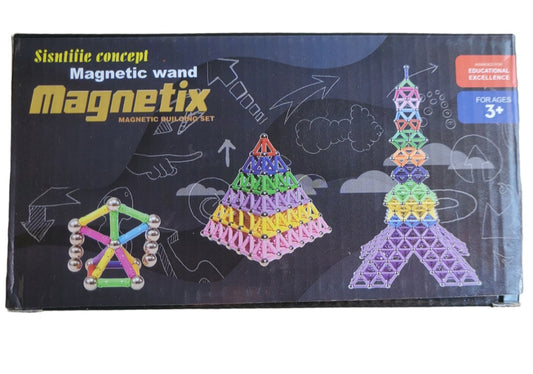 75 Piece Magnetic Constructor Toy Set School Kids Educational Building Toy