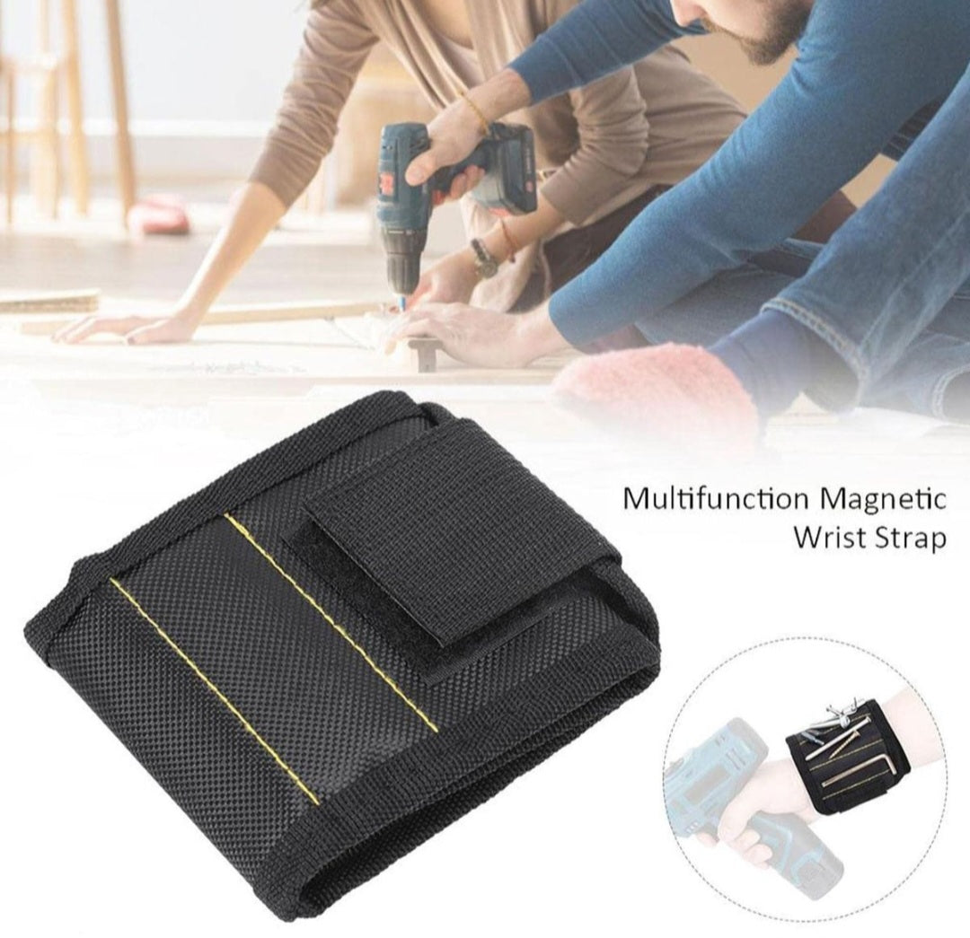 Magnetic Wrist Band Tool holder Armband - Black