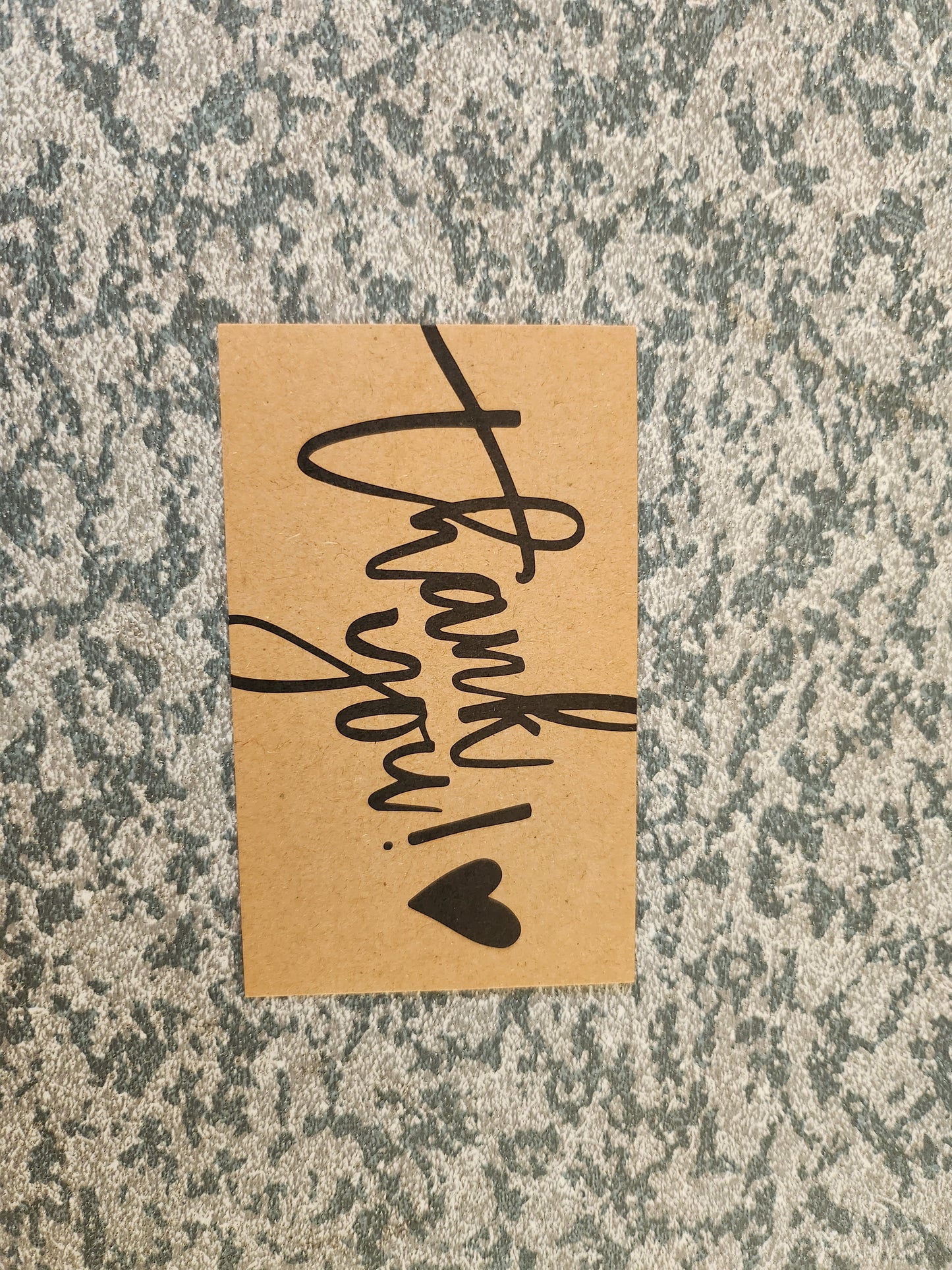 100 Kraft Thank you ONLY card