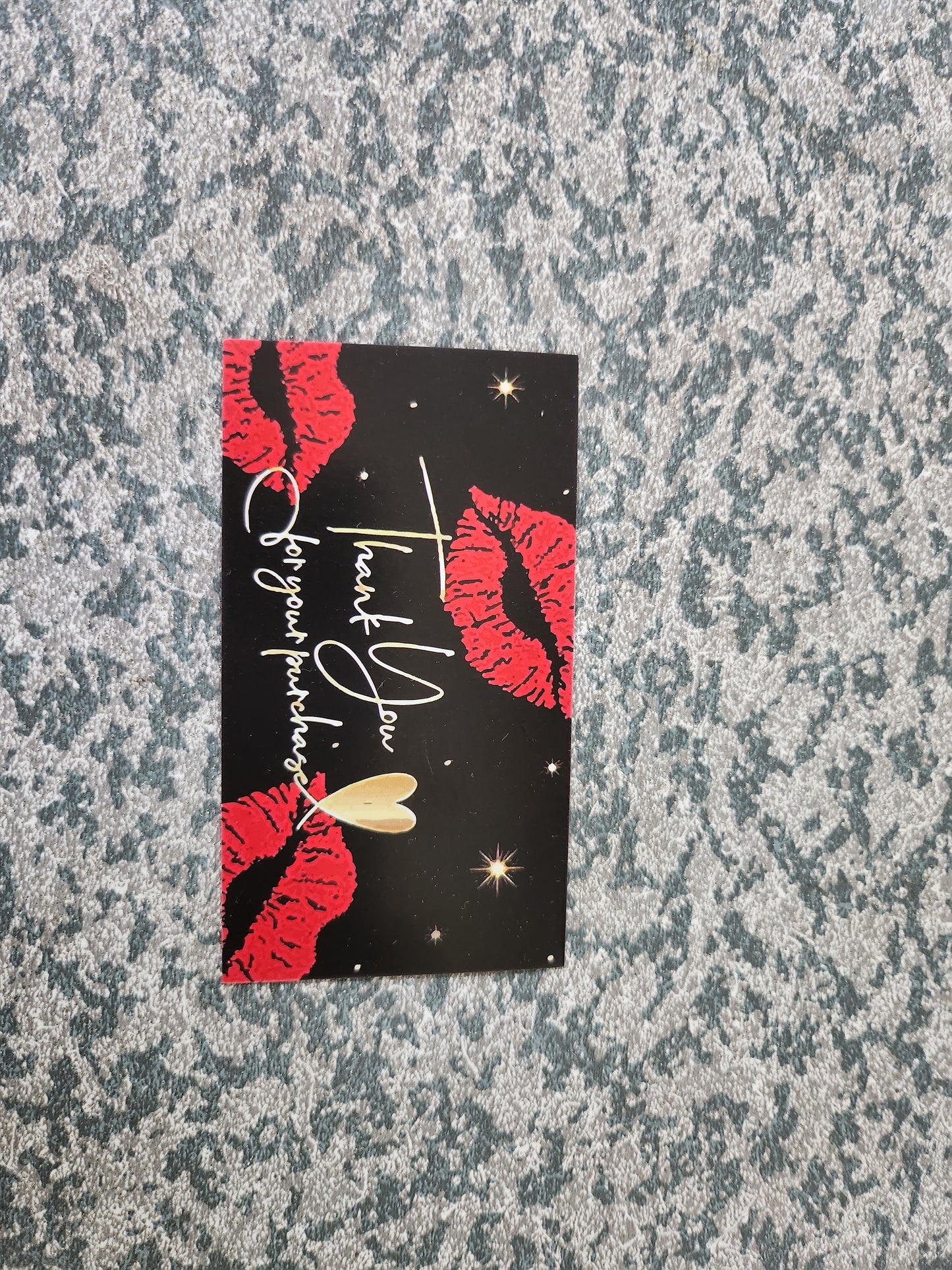 100 Thank you Purchase Lips Card