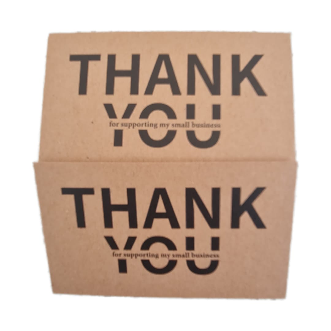 Kraft Thank You Card