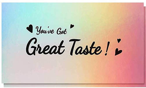 You got great Taste Card