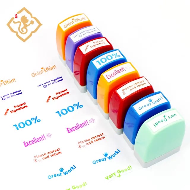 English Teacher Stamps Multi colour