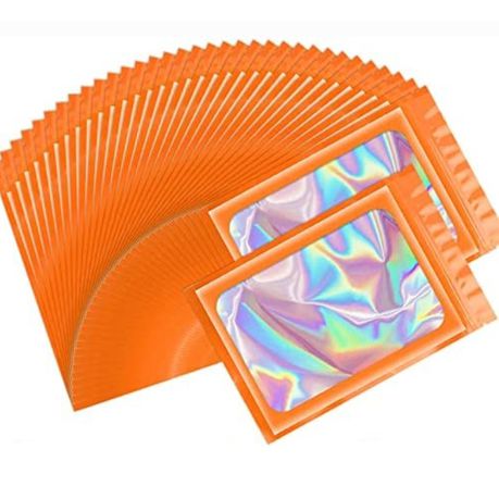 Bronze Orange Holographic Bags