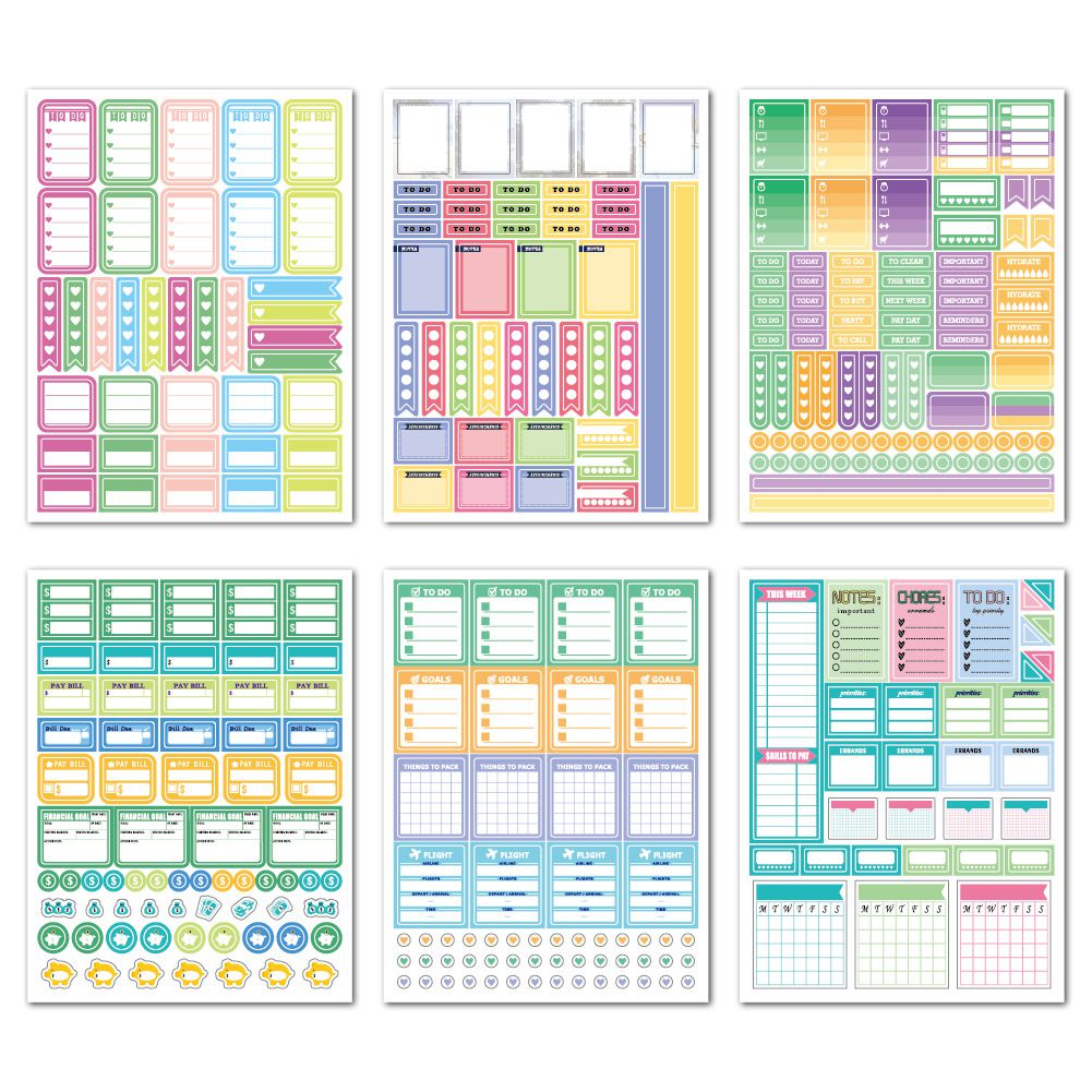 Year plannerschool teacher presentation event - 660 pieces
Multiple themes 12 sheets 730 stickers