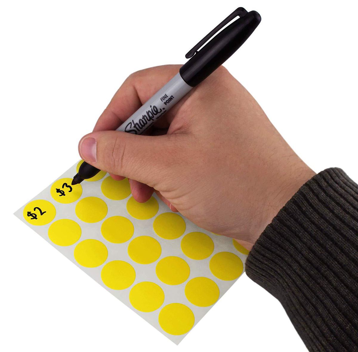 6 colors writable dot stickers - 288 stickers - 18mm stickers