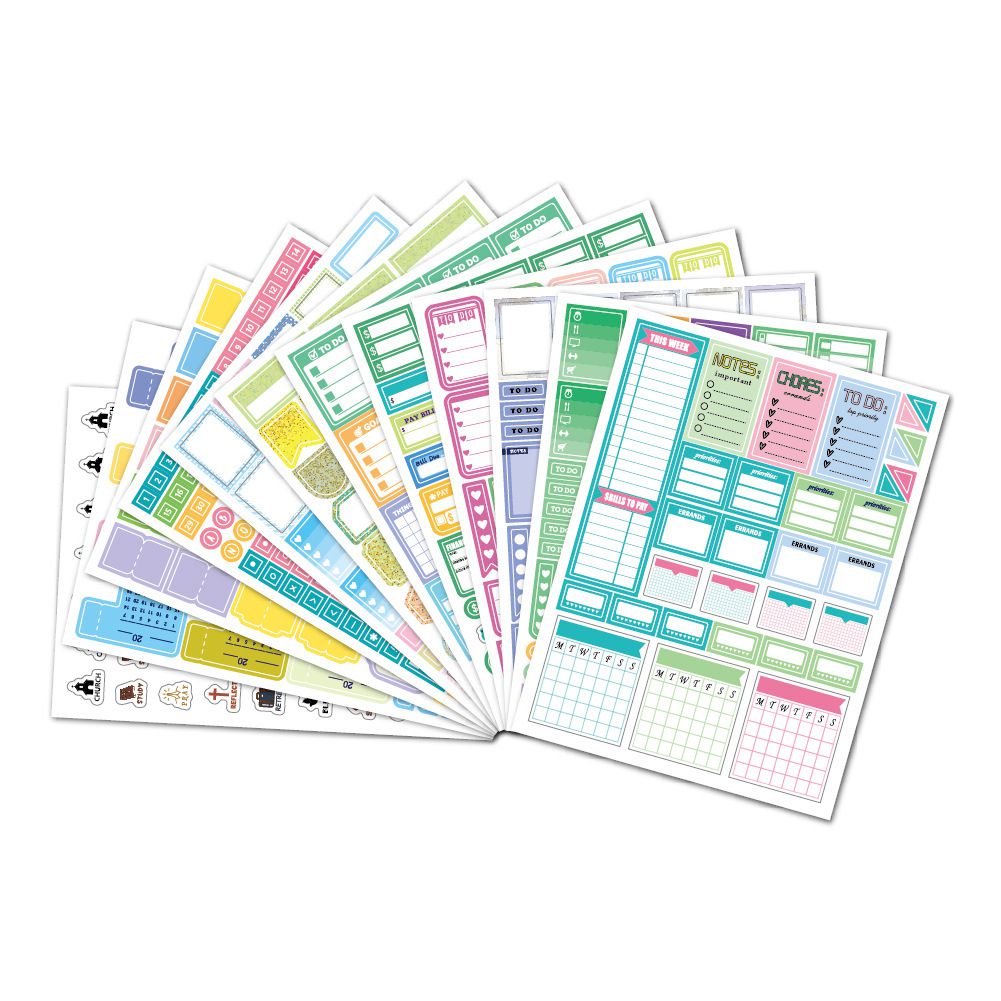 Year plannerschool teacher presentation event - 660 pieces
Multiple themes 12 sheets 730 stickers