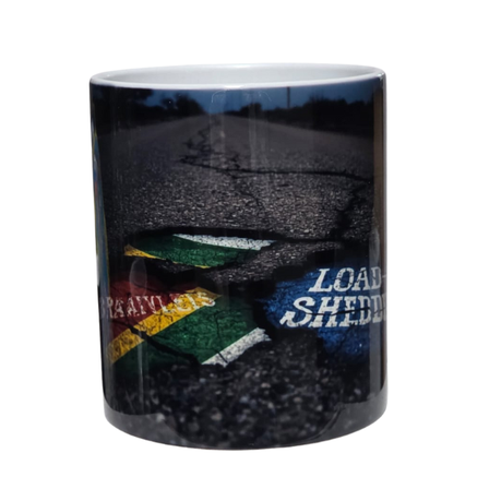 South Africa Load Shedding Potholes Braai Ceramic Mug - SA Humor Coffee Mug