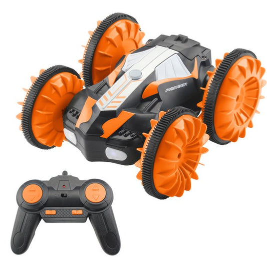 Remote Control 4WD Monster Stunt Car High Speed 360 Flip Amphibious - Orange