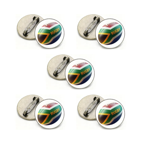 Rugby Pin Badge 5 pack