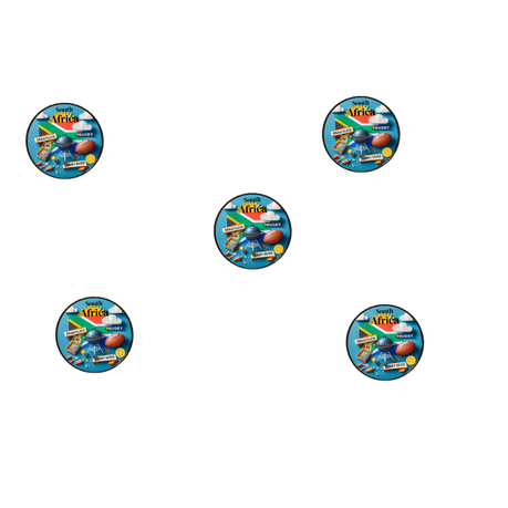 South Africa Badge Pin Sunnyskies Braaivleis 5 pack