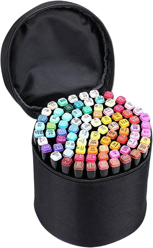 80 Colour Dual Tip Art Markers in Zipped storage