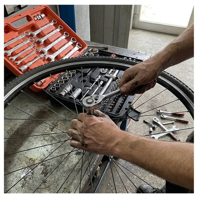 82 Piece Socket Automobile Wrench Auto Combination Set Toolbox