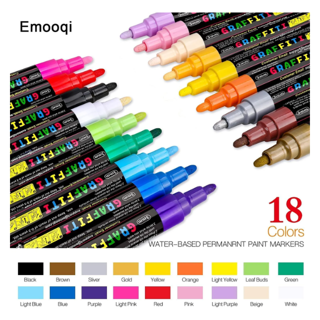 3PK Combo Acrylic Paint & Metallic Makers 10/12/18 Set