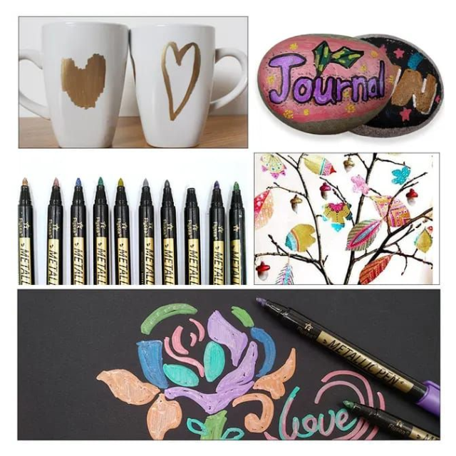 3PK Combo Acrylic Paint & Metallic Makers 10/12/18 Set