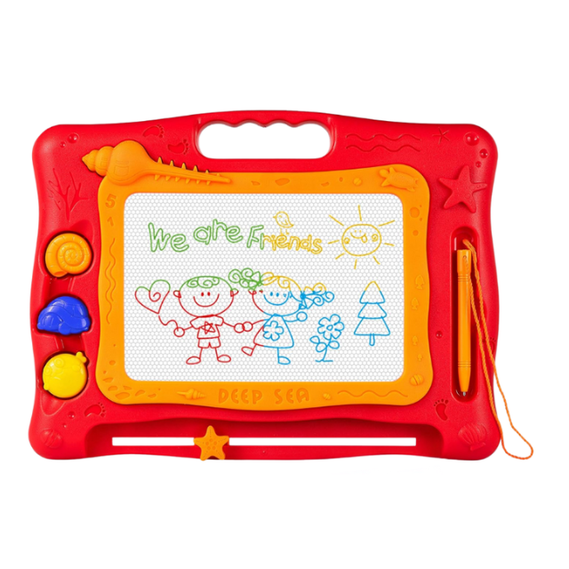 Doodle Colour Drawing Board Magnetic Sketch Pad with Stamps & Pen